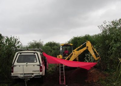 Darvile soil survey 283 in rain